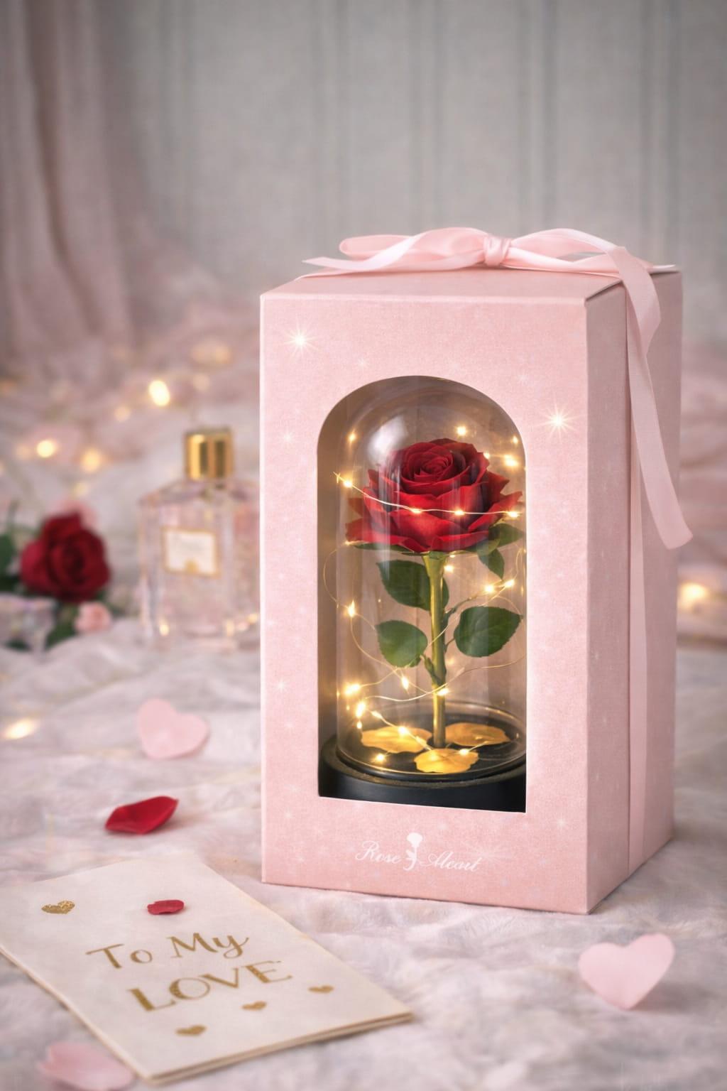 Crvena ruža u kupoli