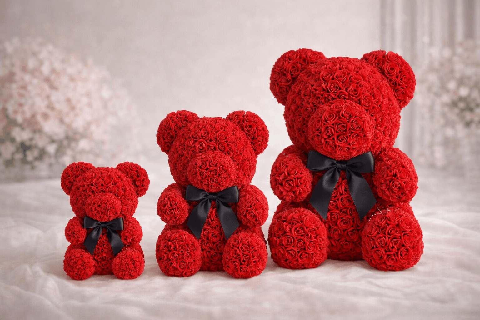 Crveni medvedić od ruža